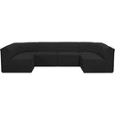  Manufacturer Color_Black -- Meridian Ollie Fabric 6 pc Sectional IMAGE 4