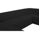  Manufacturer Color_Black -- Meridian Ollie Fabric 6 pc Sectional IMAGE 9