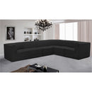  Manufacturer Color_Black -- Meridian Ollie Fabric 6 pc Sectional IMAGE 2