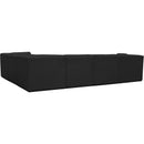  Manufacturer Color_Black -- Meridian Ollie Fabric 6 pc Sectional IMAGE 3