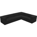  Manufacturer Color_Black -- Meridian Ollie Fabric 6 pc Sectional IMAGE 5