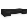  Manufacturer Color_Black -- Meridian Ollie Fabric 7 pc Sectional IMAGE 1