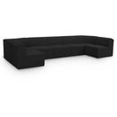  Manufacturer Color_Black -- Meridian Ollie Fabric 7 pc Sectional IMAGE 1