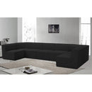  Manufacturer Color_Black -- Meridian Ollie Fabric 7 pc Sectional IMAGE 2