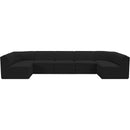  Manufacturer Color_Black -- Meridian Ollie Fabric 7 pc Sectional IMAGE 5