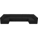  Manufacturer Color_Black -- Meridian Ollie Fabric 7 pc Sectional IMAGE 6