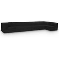  Manufacturer Color_Black -- Meridian Ollie Fabric 7 pc Sectional IMAGE 1