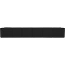  Manufacturer Color_Black -- Meridian Ollie Fabric 7 pc Sectional IMAGE 3