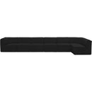  Manufacturer Color_Black -- Meridian Ollie Fabric 7 pc Sectional IMAGE 5