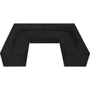  Manufacturer Color_Black -- Meridian Ollie Fabric 8 pc Sectional IMAGE 6