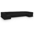  Manufacturer Color_Black -- Meridian Ollie Fabric 8 pc Sectional IMAGE 1