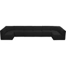  Manufacturer Color_Black -- Meridian Ollie Fabric 8 pc Sectional IMAGE 5