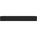 Meridian Ollie Black Boucle Fabric Modular Sectional IMAGE 3