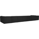 Meridian Ollie Black Boucle Fabric Modular Sectional IMAGE 4