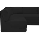  Manufacturer Color_Black -- Meridian Ollie Fabric 9 pc Sectional IMAGE 9