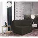 Meridian Ollie Brown Boucle Fabric Corner IMAGE 2
