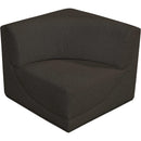  Manufacturer Color_Brown -- Ollie Brown Boucle Fabric Upholstered Modular Corner Chair IMAGE 4