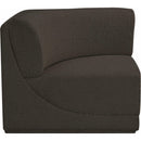 Meridian Ollie Brown Boucle Fabric Corner IMAGE 5