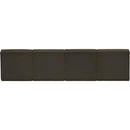 Meridian Ollie Brown Boucle Fabric Modular Sofa IMAGE 3
