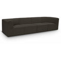  Manufacturer Color_Brown -- Ollie 128" Brown Boucle Fabric Upholstered 4 pc Modular Sofa IMAGE 1
