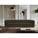  Manufacturer Color_Brown -- Ollie 128" Brown Boucle Fabric Upholstered 4 pc Modular Sofa IMAGE 2