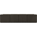  Manufacturer Color_Brown -- Ollie 128" Brown Boucle Fabric Upholstered 4 pc Modular Sofa IMAGE 3