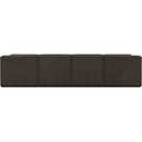 Meridian Ollie Brown Boucle Fabric Modular Sofa IMAGE 3