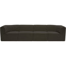  Manufacturer Color_Brown -- Ollie 128" Brown Boucle Fabric Upholstered 4 pc Modular Sofa IMAGE 5