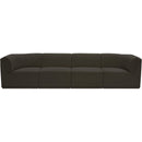 Meridian Ollie Brown Boucle Fabric Modular Sofa IMAGE 5