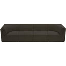  Manufacturer Color_Brown -- Ollie 128" Brown Boucle Fabric Upholstered 4 pc Modular Sofa IMAGE 6