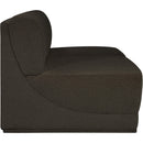 Meridian Ollie Brown Boucle Fabric Modular Sofa IMAGE 6