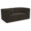 Manufacturer Color_Brown -- Ollie 68" Brown Boucle Fabric Upholstered 2 pc Modular Loveseat IMAGE 10