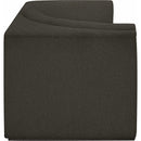  Manufacturer Color_Brown -- Ollie 68" Brown Boucle Fabric Upholstered 2 pc Modular Loveseat IMAGE 7