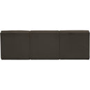 Meridian Ollie Brown Boucle Fabric Modular Sofa IMAGE 3