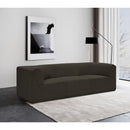  Manufacturer Color_Brown -- Ollie 98" Brown Boucle Fabric Upholstered 3 pc Modular Sofa IMAGE 2