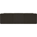  Manufacturer Color_Brown -- Ollie 98" Brown Boucle Fabric Upholstered 3 pc Modular Sofa IMAGE 3