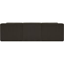 Meridian Ollie Brown Boucle Fabric Modular Sofa IMAGE 3