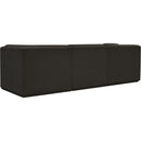  Manufacturer Color_Brown -- Ollie 98" Brown Boucle Fabric Upholstered 3 pc Modular Sofa IMAGE 4