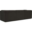 Meridian Ollie Brown Boucle Fabric Modular Sofa IMAGE 4
