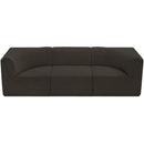  Manufacturer Color_Brown -- Ollie 98" Brown Boucle Fabric Upholstered 3 pc Modular Sofa IMAGE 6