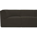 Meridian Ollie Brown Boucle Fabric Modular Sofa IMAGE 8