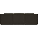  Manufacturer Color_Brown -- Ollie 98" Brown Boucle Fabric Upholstered 4 pc Modular Sectional IMAGE 3