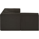  Manufacturer Color_Brown -- Ollie 98" Brown Boucle Fabric Upholstered 4 pc Modular Sectional IMAGE 6