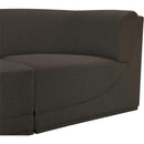  Manufacturer Color_Brown -- Ollie 128" Brown Boucle Fabric Upholstered 5 pc Modular Sectional IMAGE 10