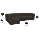  Manufacturer Color_Brown -- Ollie 128" Brown Boucle Fabric Upholstered 5 pc Modular Sectional IMAGE 16