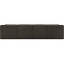  Manufacturer Color_Brown -- Ollie 128" Brown Boucle Fabric Upholstered 5 pc Modular Sectional IMAGE 3