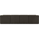 Meridian Ollie Brown Boucle Fabric Modular Sectional IMAGE 3