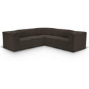  Manufacturer Color_Brown -- Ollie 98" Brown Boucle Fabric Upholstered 5 pc Modular Sectional IMAGE 1