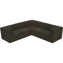  Manufacturer Color_Brown -- Ollie 98" Brown Boucle Fabric Upholstered 5 pc Modular Sectional IMAGE 5