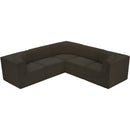 Meridian Ollie Brown Boucle Fabric Modular Sectional IMAGE 5